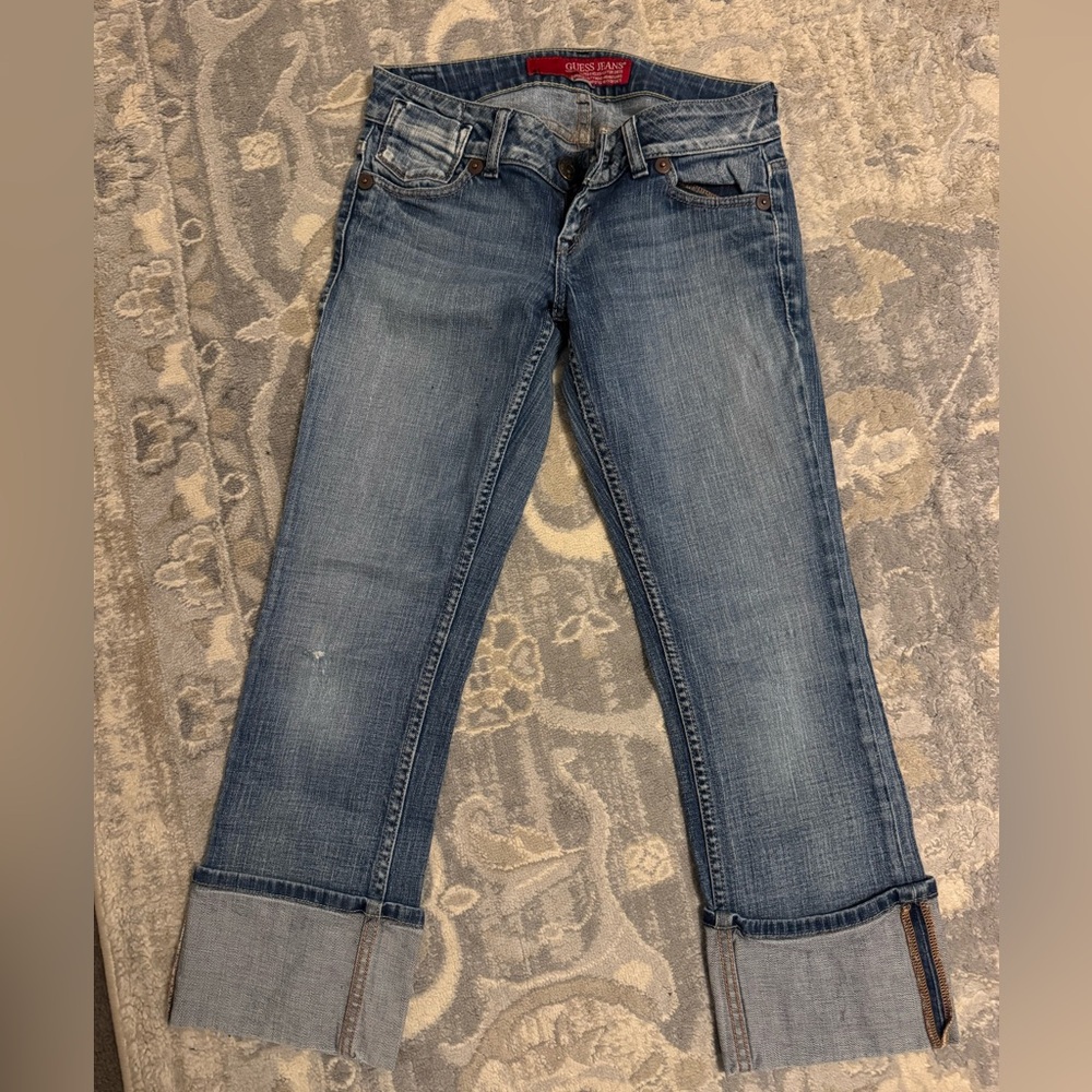Guess Blue Ankle Cropped Jeans